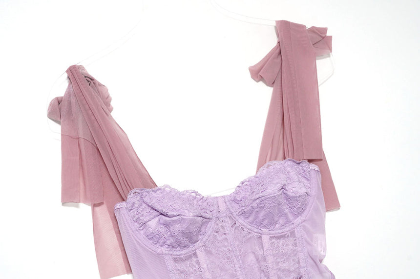 Hollow Strap Sleeveless Corset Top
