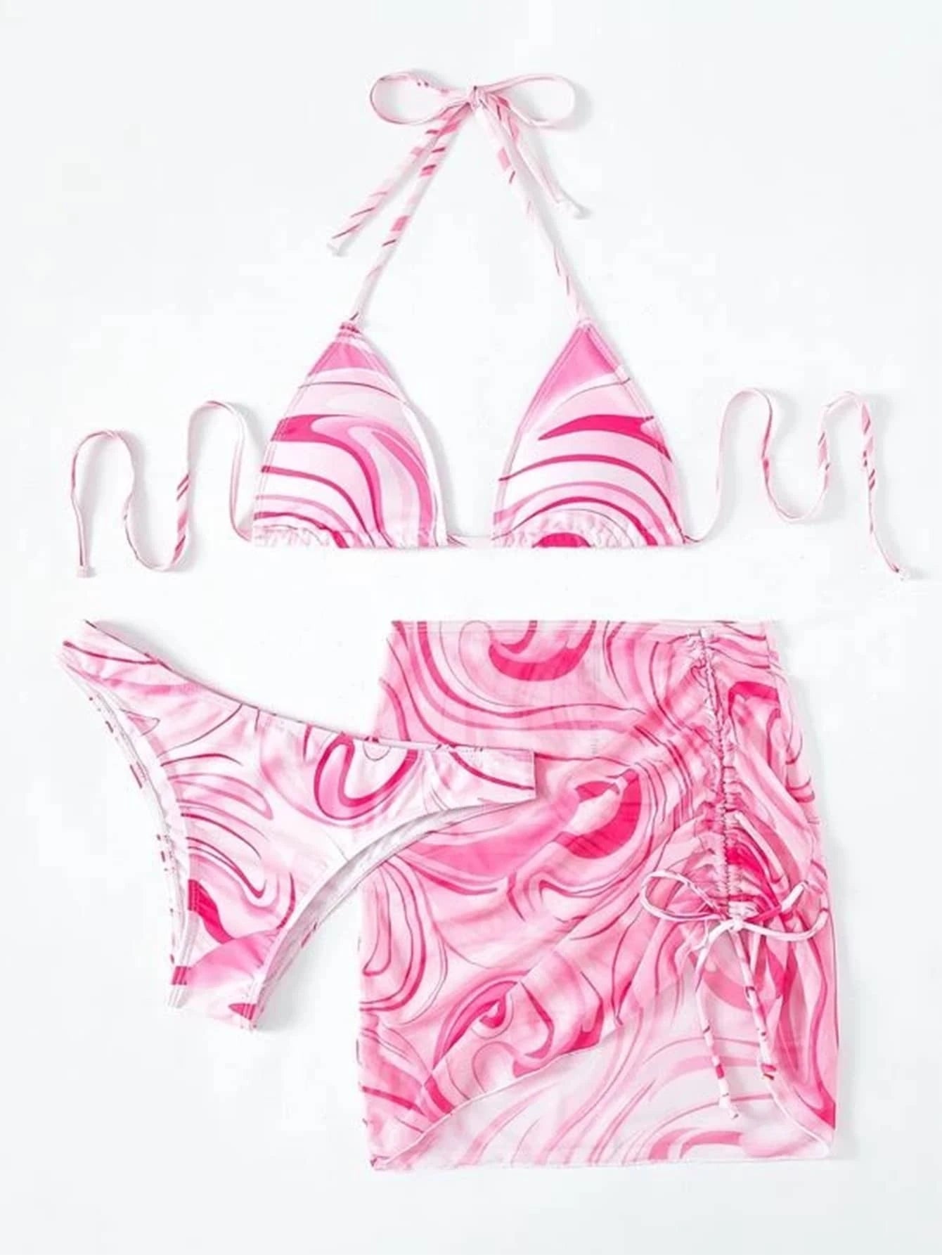 Sunset Tie-Dye Bikini Set and Cover-Up