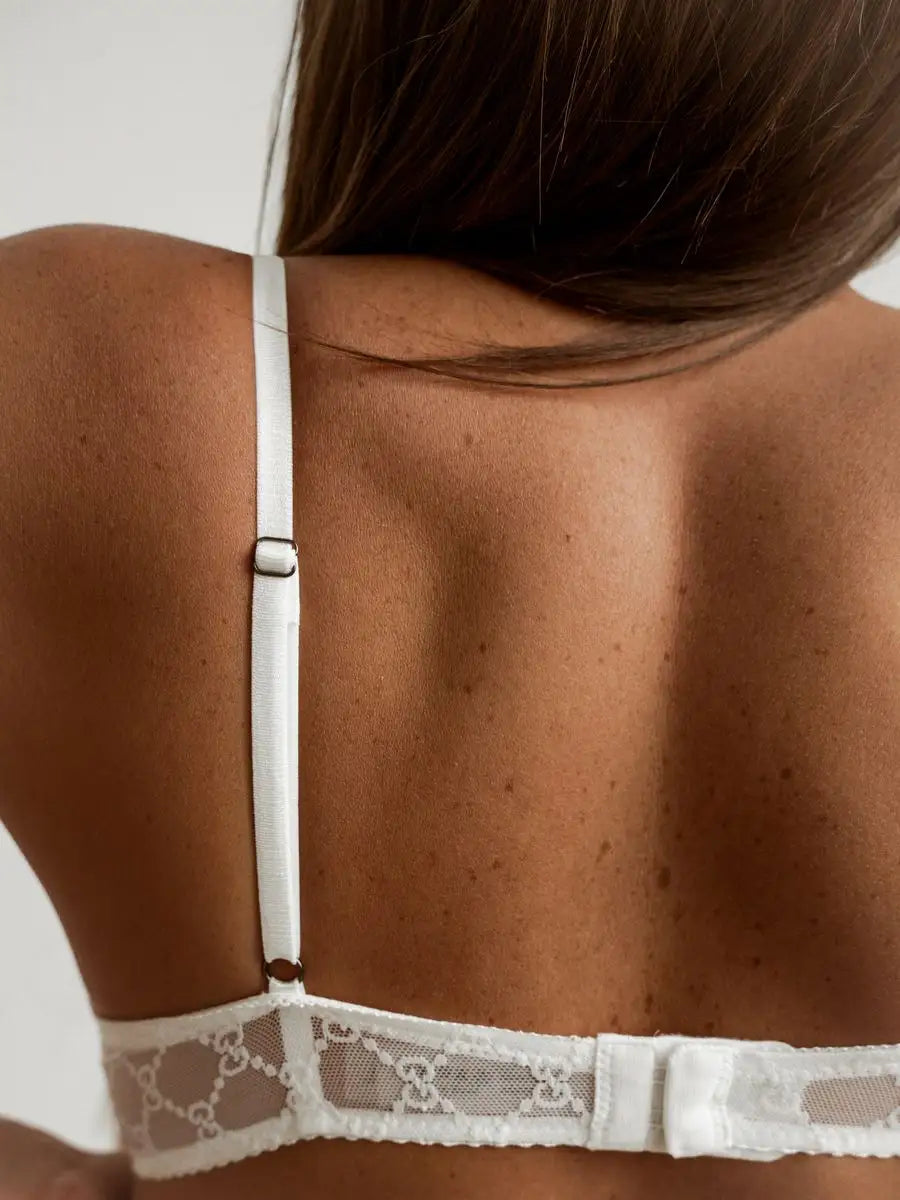 Sensual Sheer  Deep V Bra and Thong Set