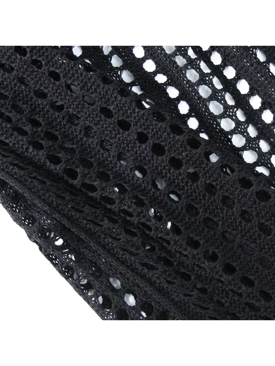 Sun-Kissed Chic Knitted Suspender Beach Dress