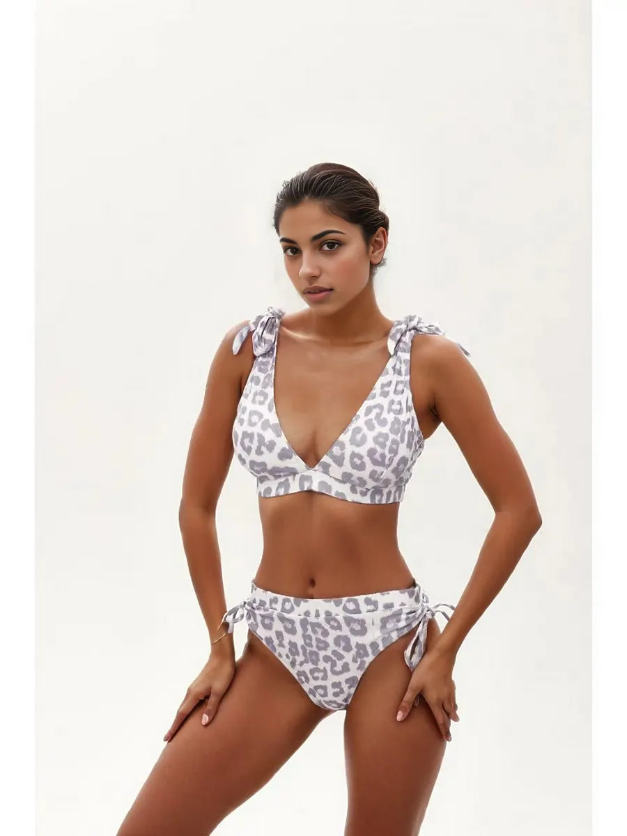 Blue Lagoon Knot High Waist Bikini