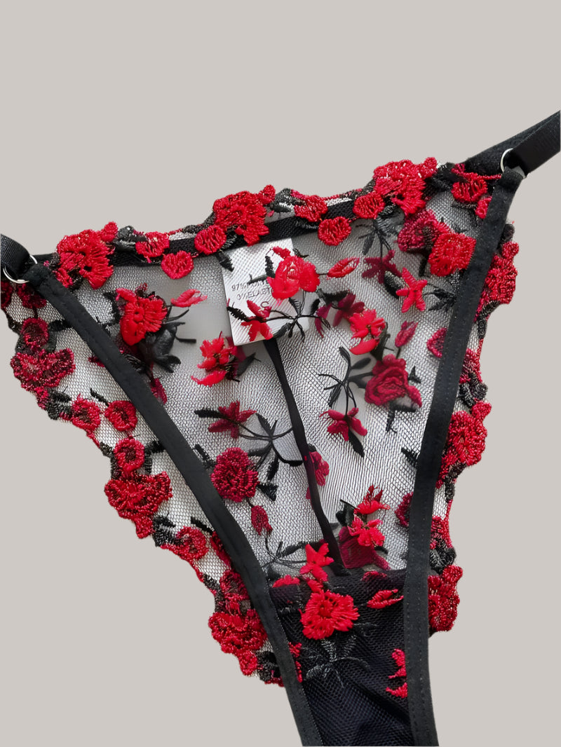 Fairy Embroidery Bra and Brief Set