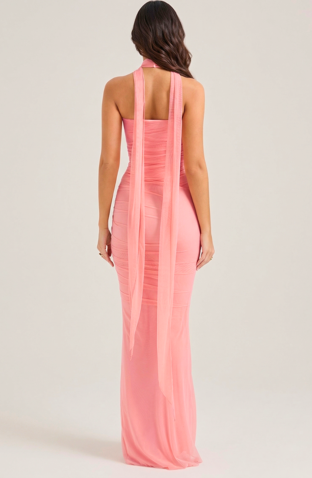 Aura Ruched Two Piece Corset Maxi Dress