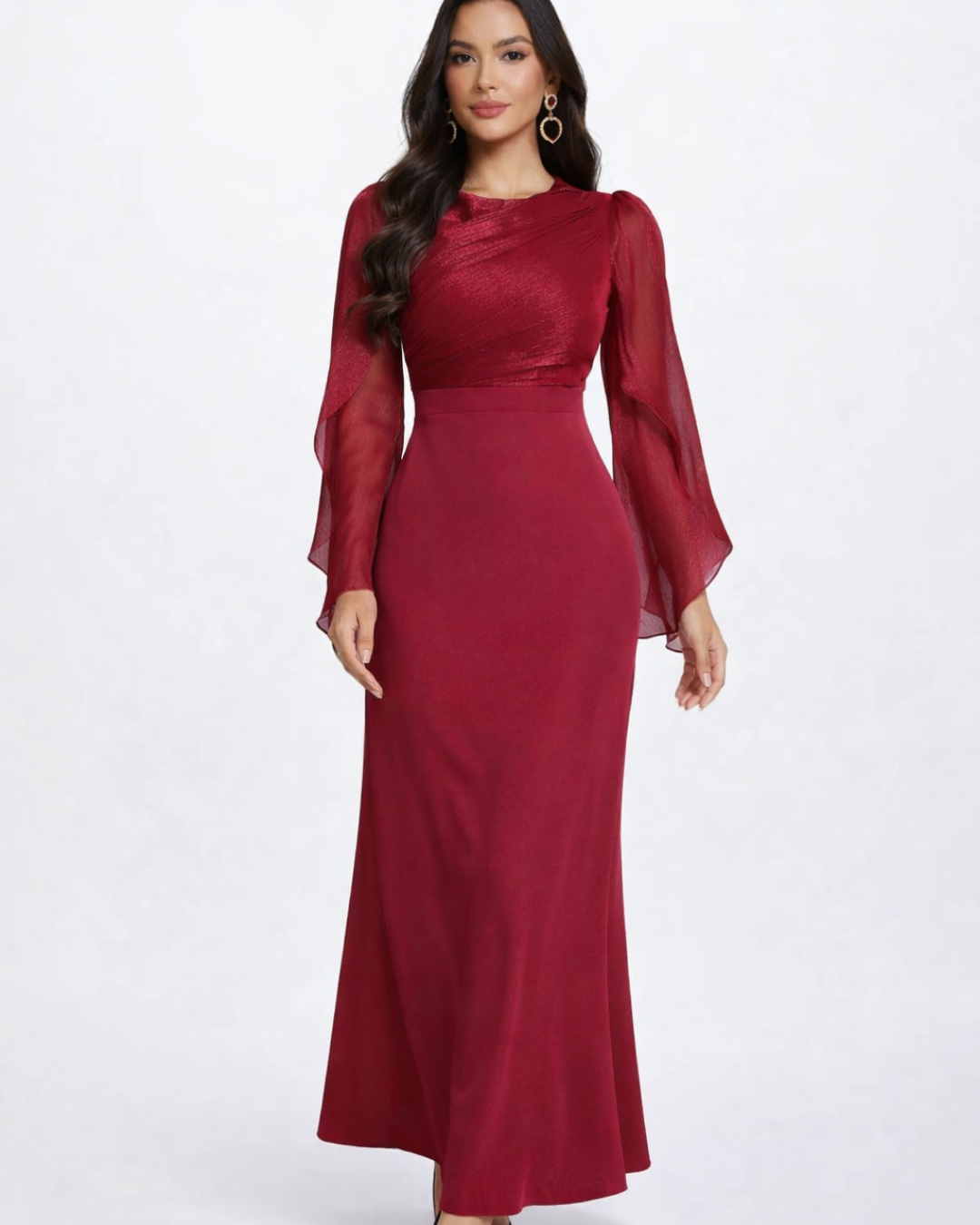 Aurelia Ruched Bodice Maxi Dress