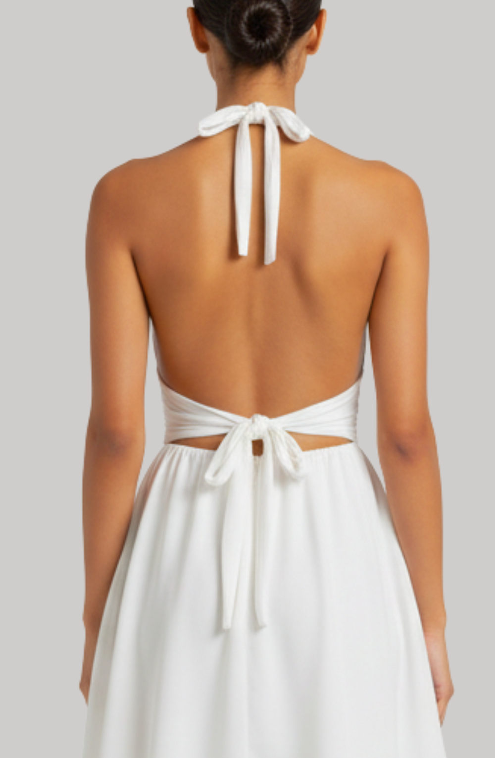 Bare Halo V-Neck Mini Dress