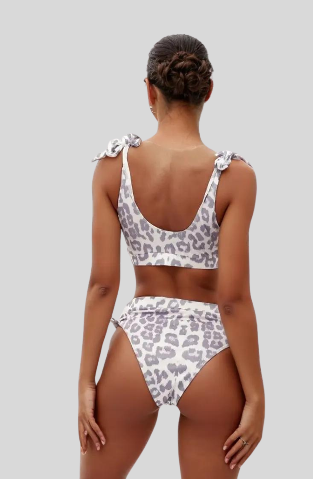 Blue Lagoon Knot High Waist Bikini