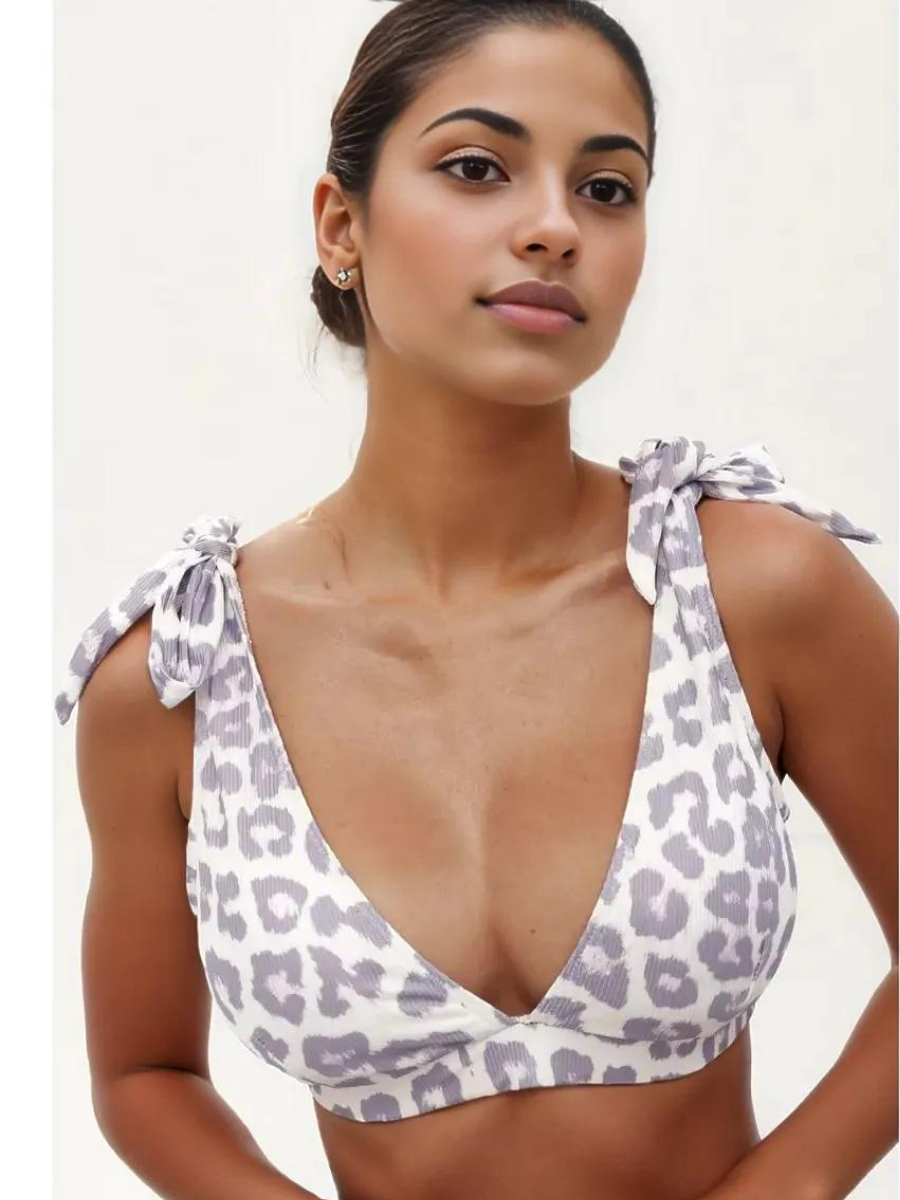 Blue Lagoon Knot High Waist Bikini