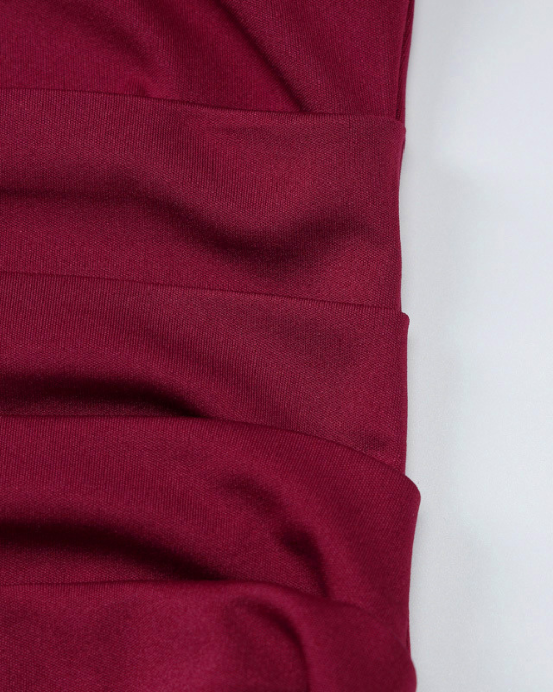 Bordeaux Muse Strapless Column Dress