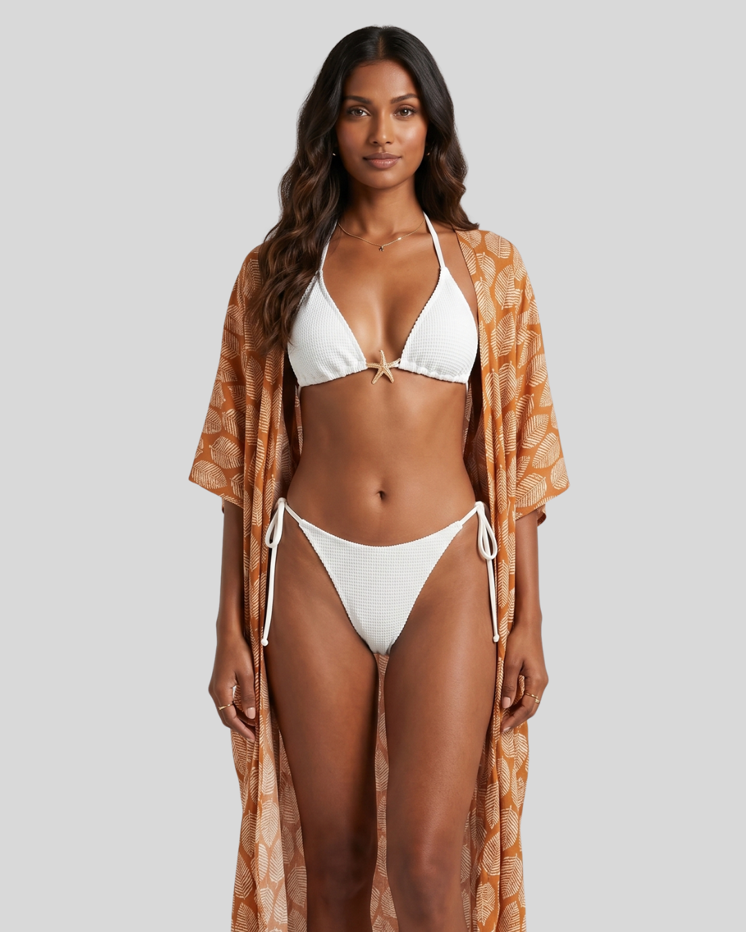 Coastal Muse Longline Beach Cover Up