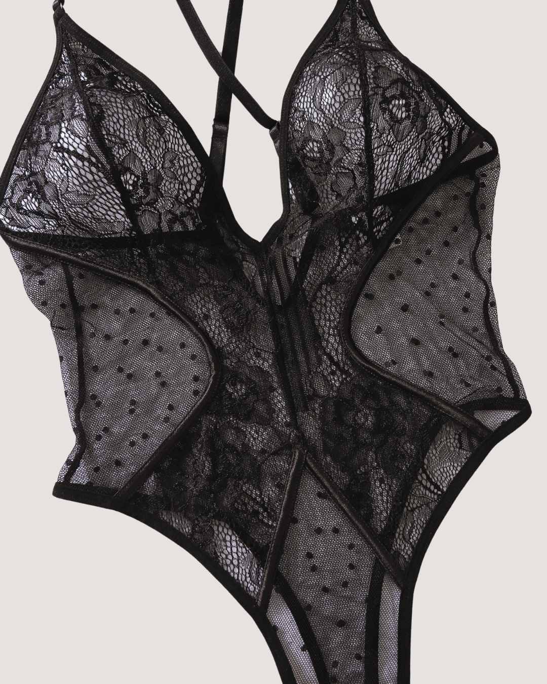 Crave Me Cross-Strap Lace Bodysuit