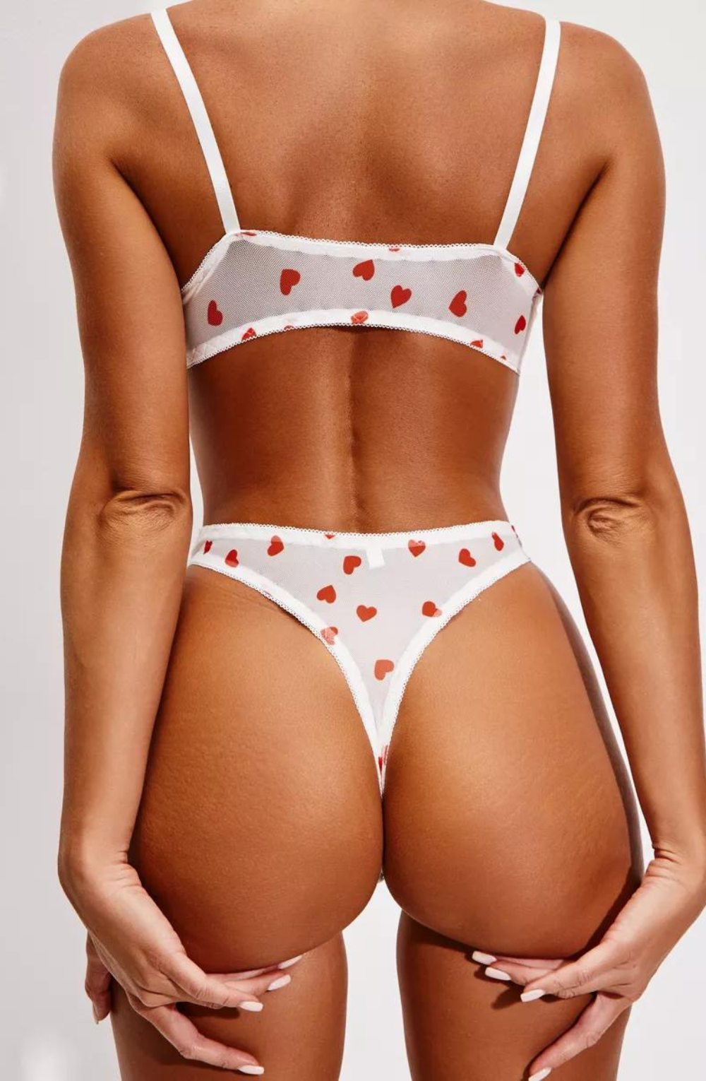 Divine Mesh See-Through Bra and Panty Set