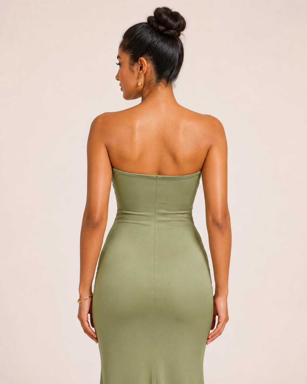 Eclipse Elegance Strapless Ruched Dress