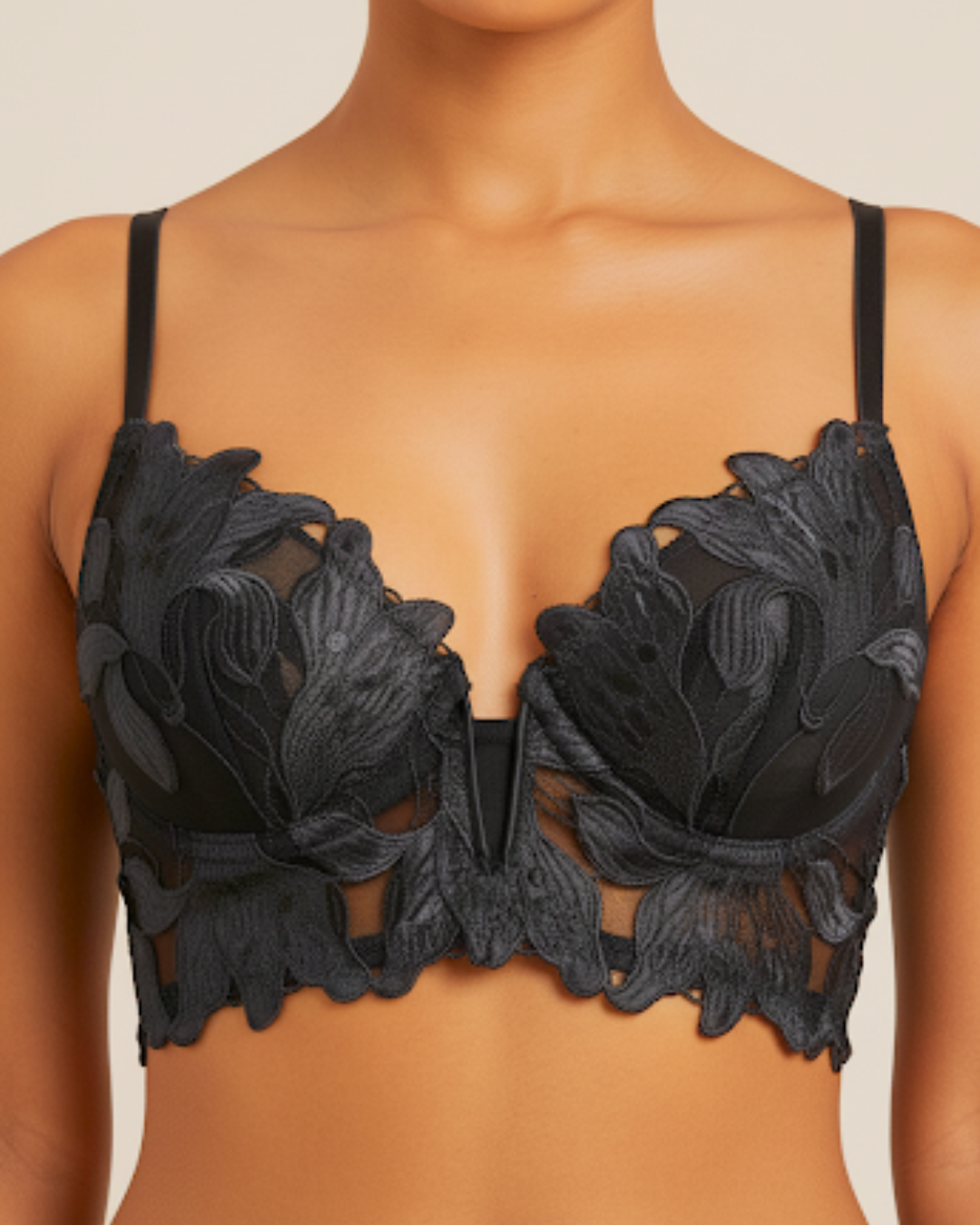 French Embroidery Lingerie Set