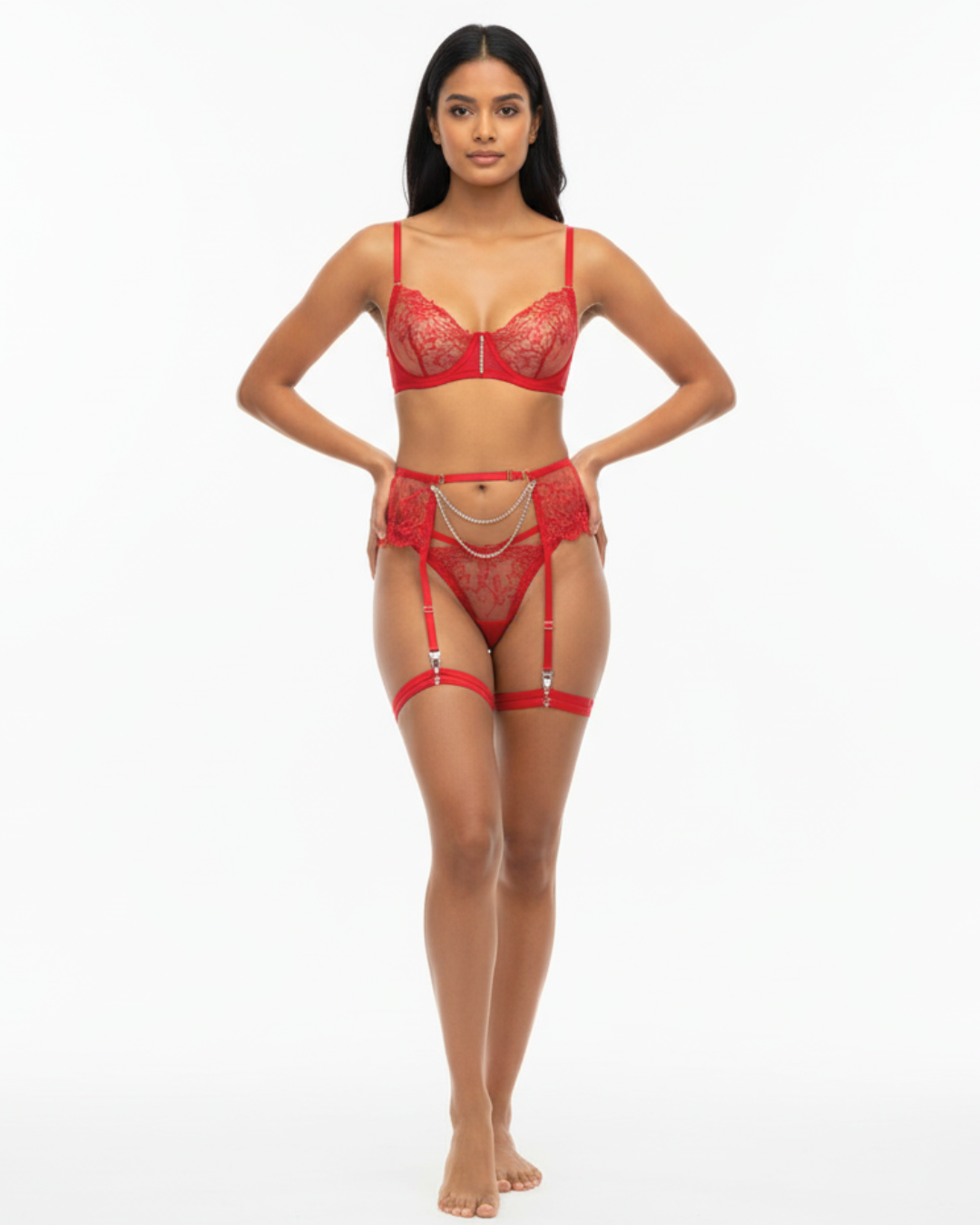 Garden of Seduction 5-Piece Lingerie Set