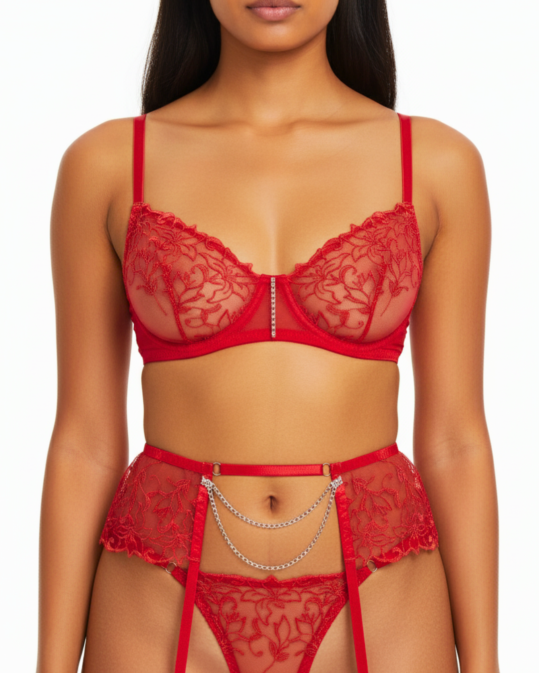 Garden of Seduction 5-Piece Lingerie Set