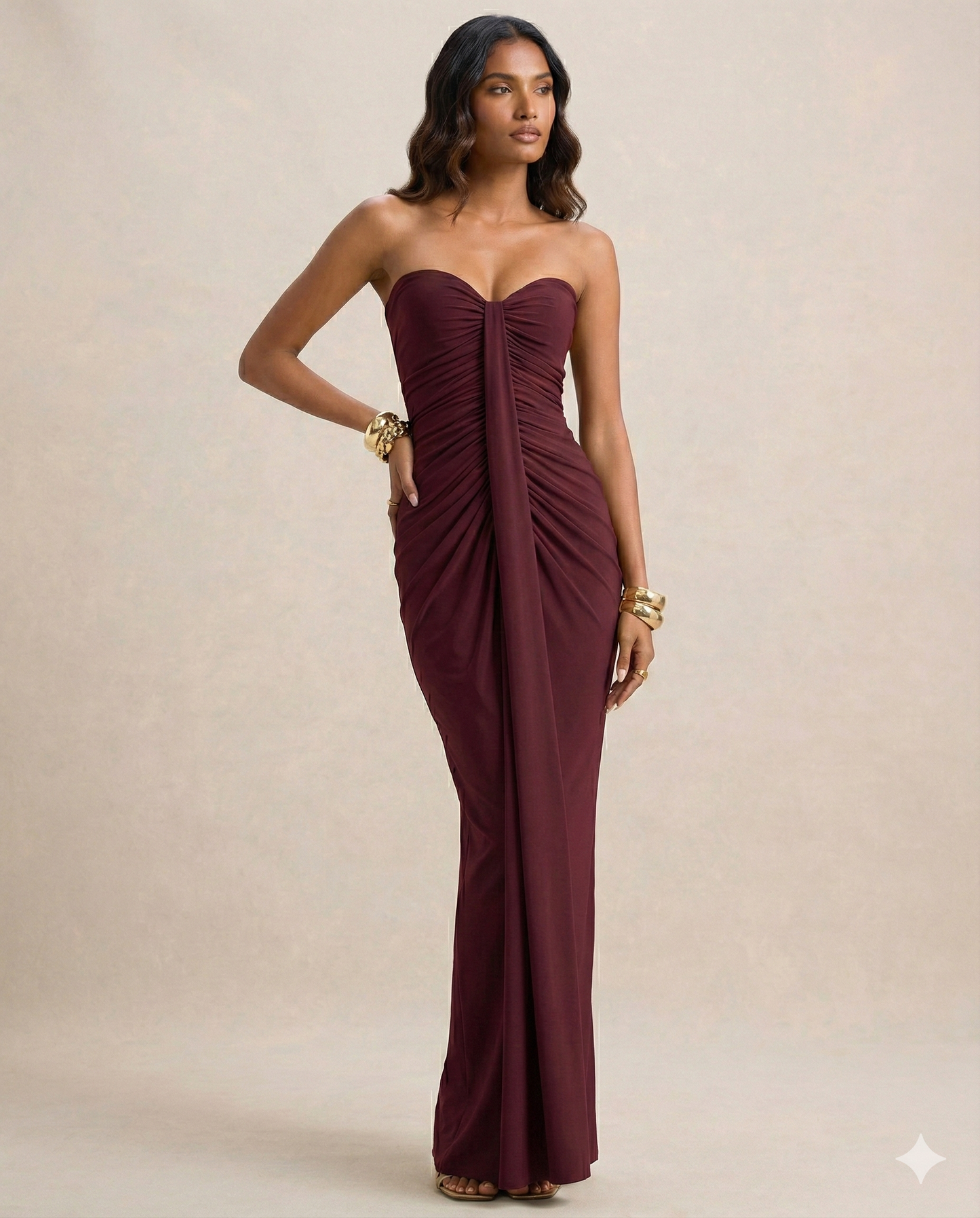 Eclipse Elegance Strapless Ruched Dress
