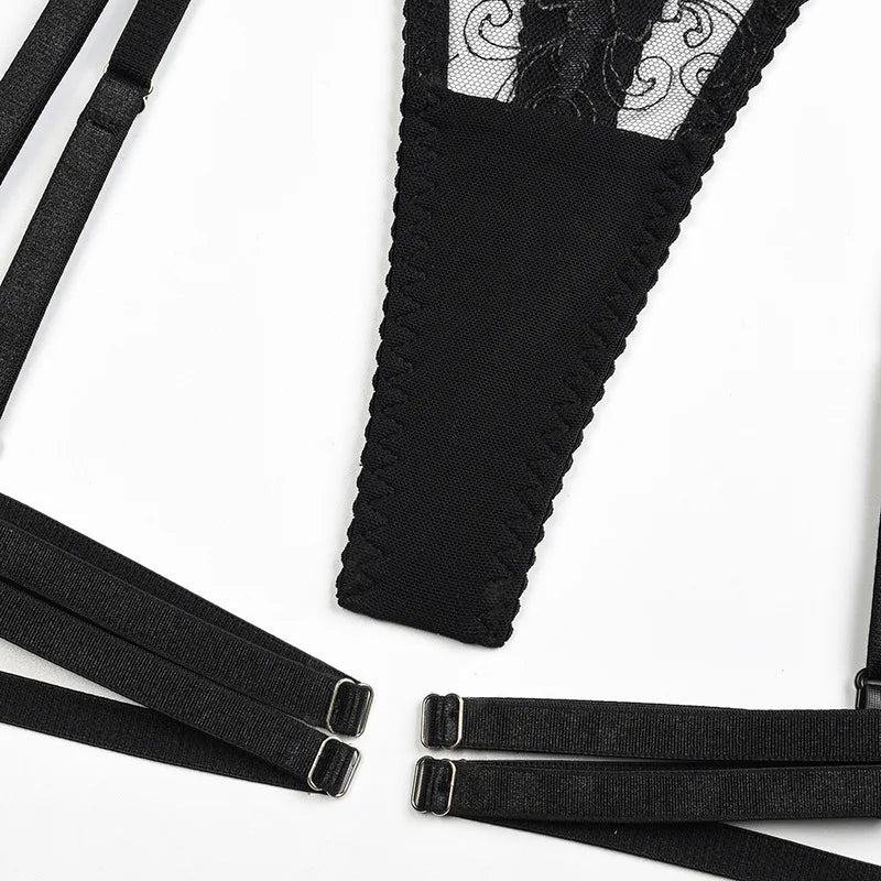 Garden of Seduction 5-Piece Lingerie Set