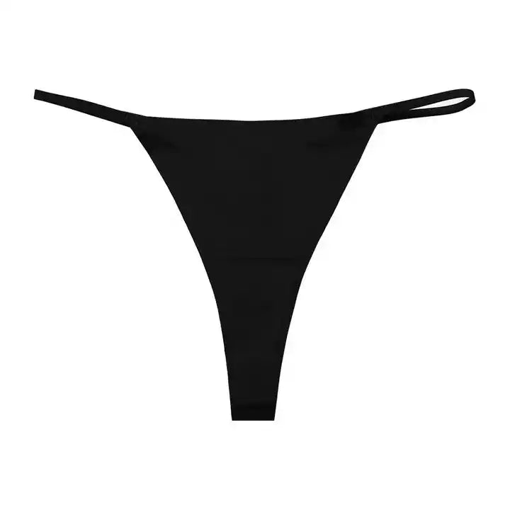 Steel Elegance Iron Ring G-String Seamless Thong