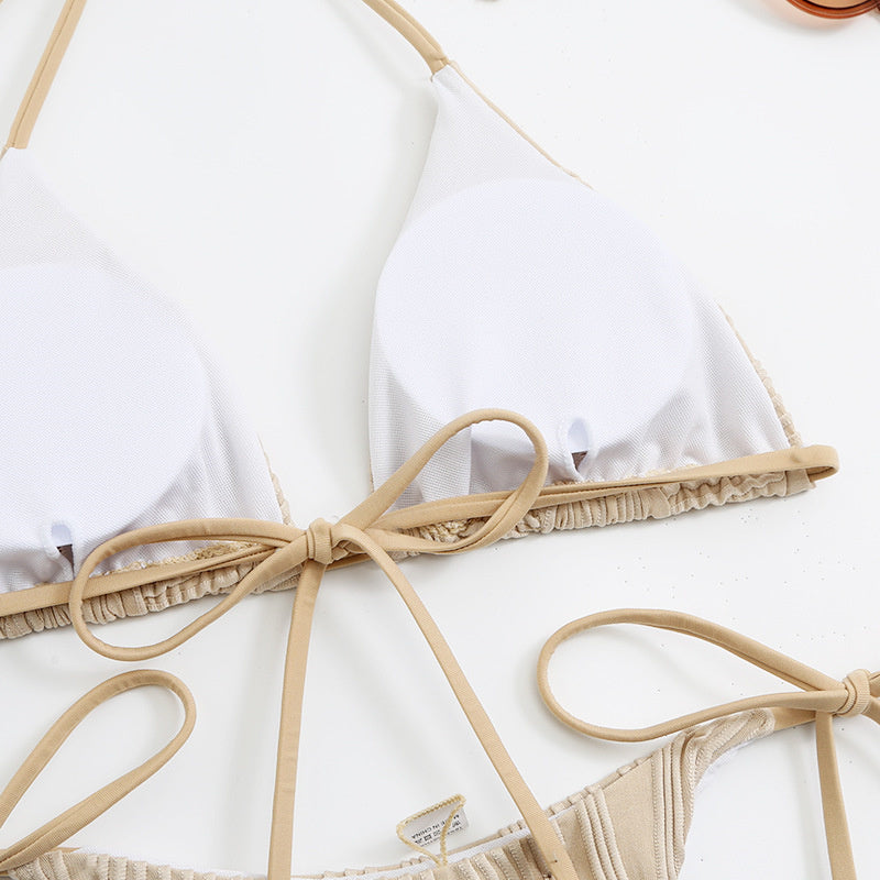 Seaside Chic Ribbed Two Piece Bikini