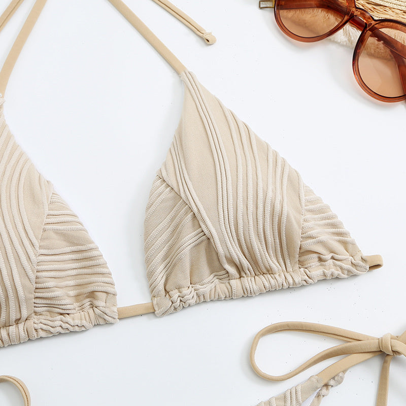 Seaside Chic Ribbed Two Piece Bikini
