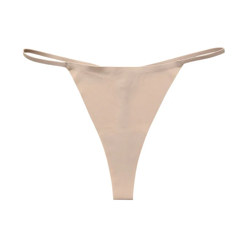 Steel Elegance Iron Ring G-String Seamless Thong