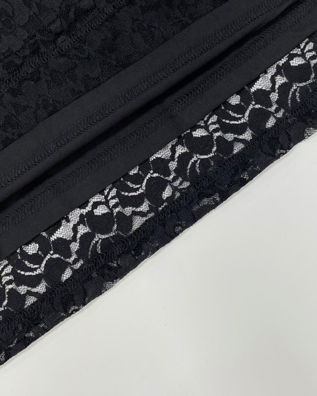 Midnight Lace Evening Gown