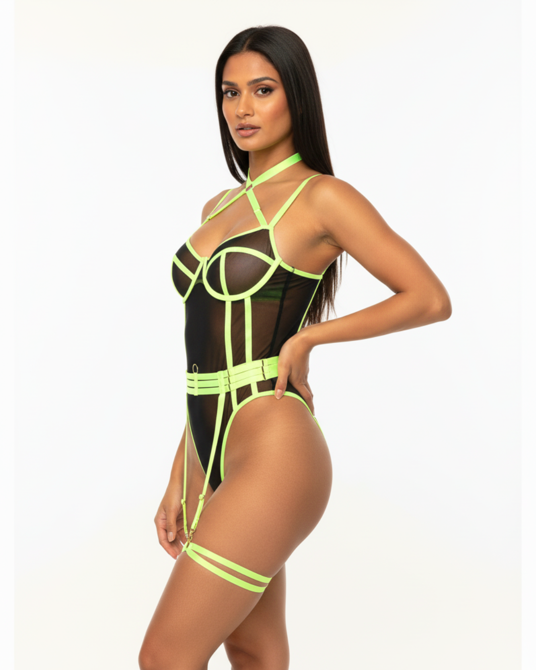 Neon Command Cage Bodysuit