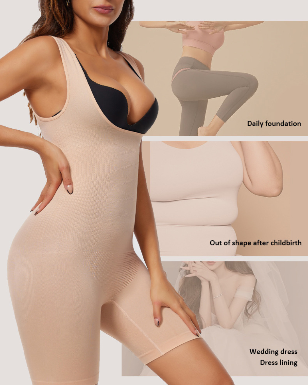 Open Bust FlexiForm Bodysuit Shaper