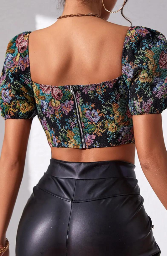 Romantic Rebel Fishbone Corset Top