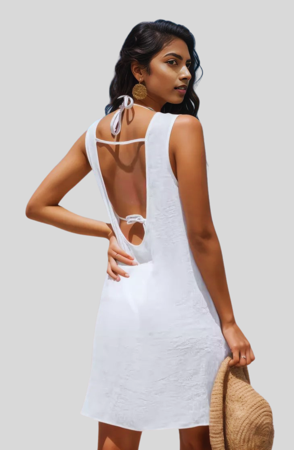 Bare-Back Beach Cover-Up