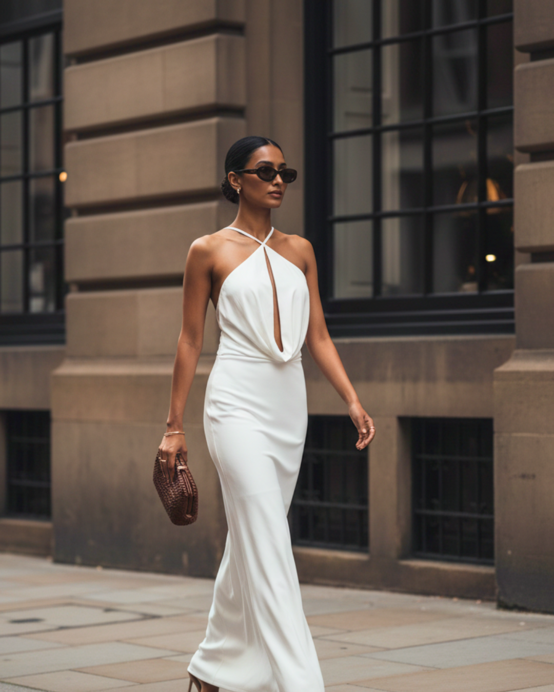 Seraphina Halter Column Maxi Dress