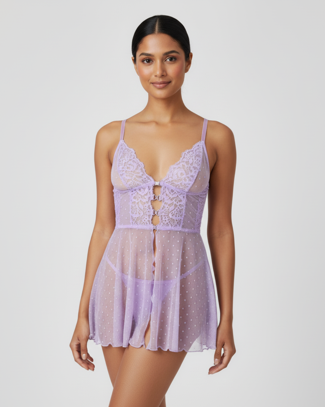 Sheer Secret Lace Babydoll