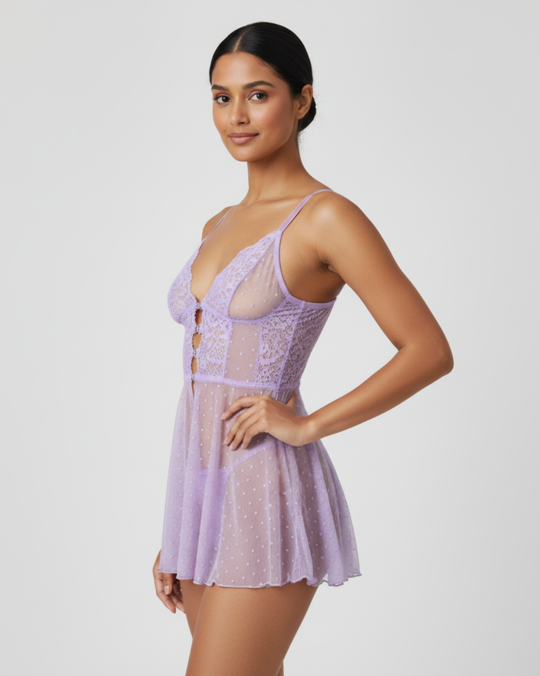 Sheer Secret Lace Babydoll