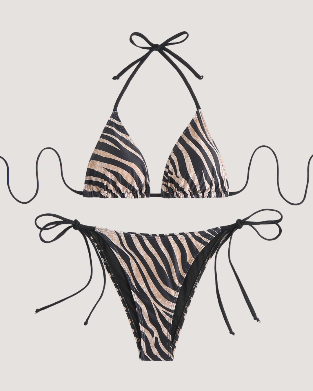 Silver Safari Bikini Set