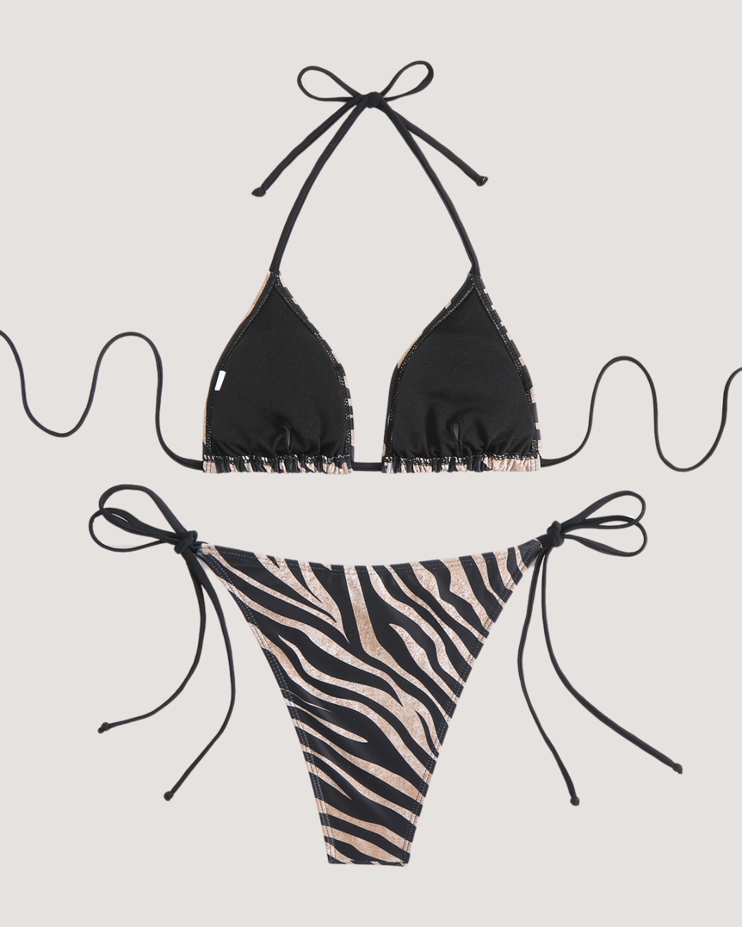 Silver Safari Bikini Set