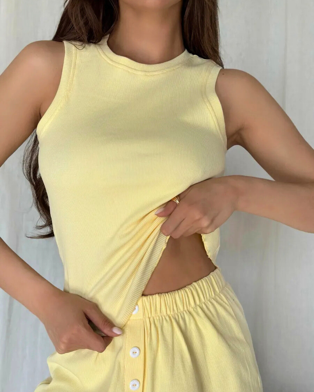 Sunday Cloud Rib PJ Set