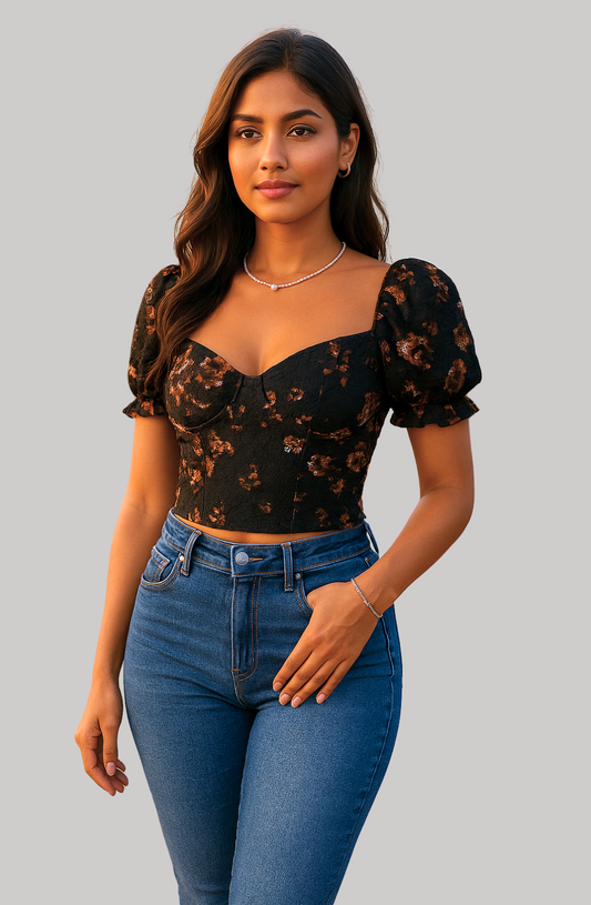 Victorian Charm Corset Top