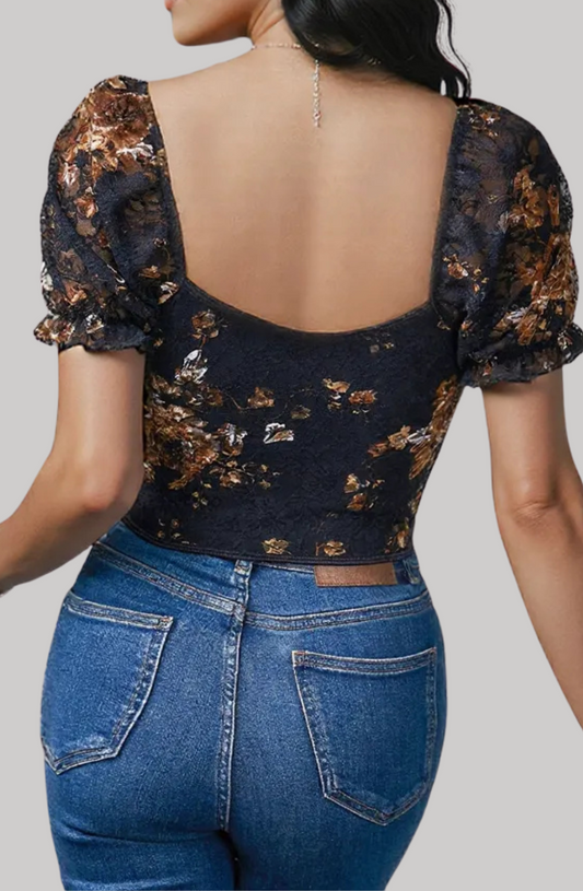 Victorian Charm Corset Top