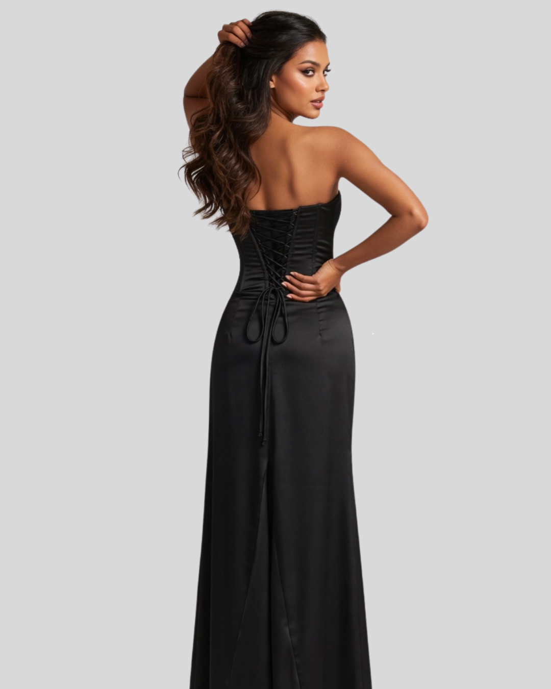 Zaria Strapless Corset Maxi Dress