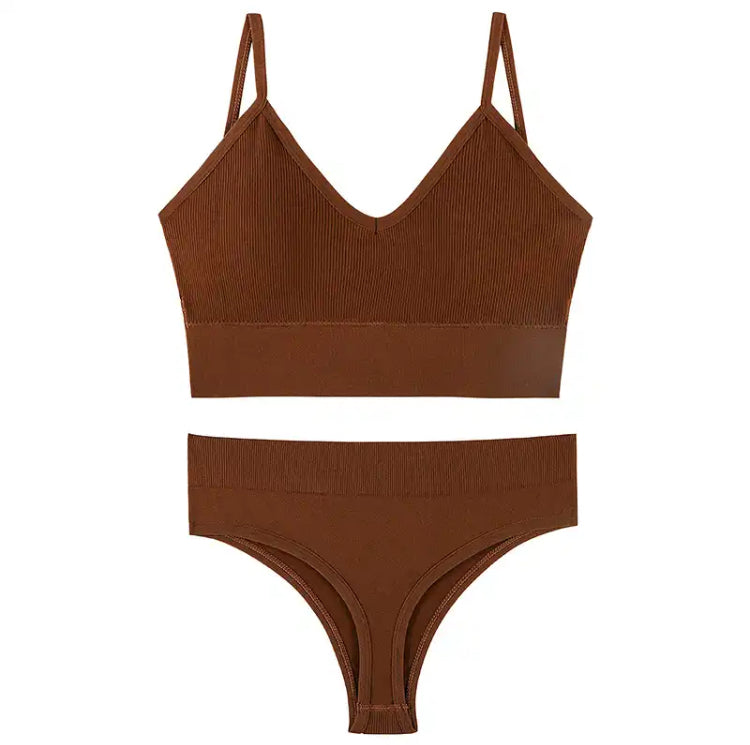 Seamless Push Up Bralette Set