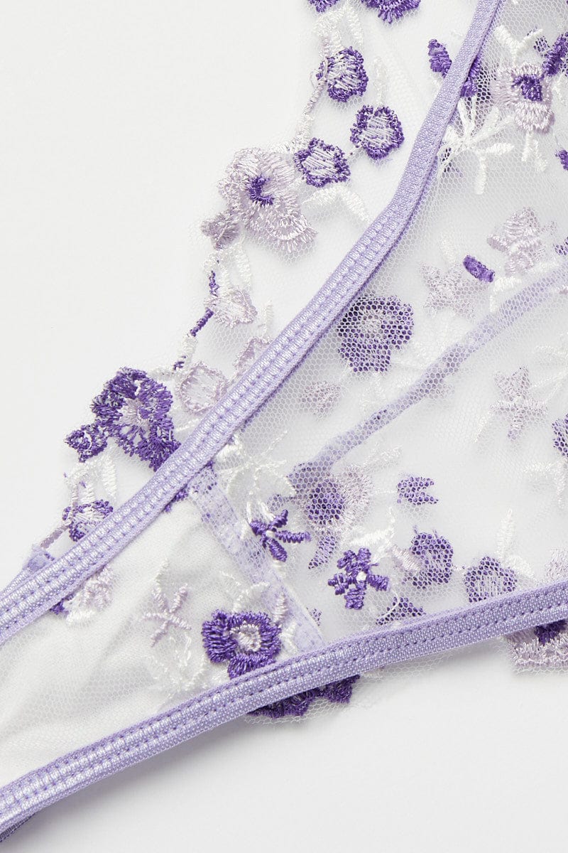 Fairy Embroidery Bra and Brief Set