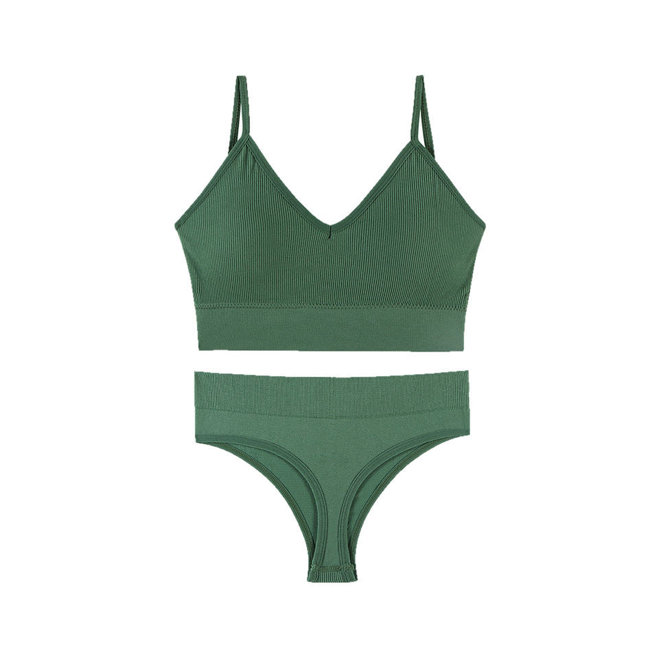 Seamless Push Up Bralette Set