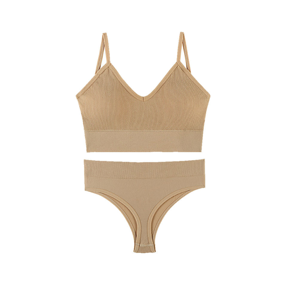 Seamless Push Up Bralette Set