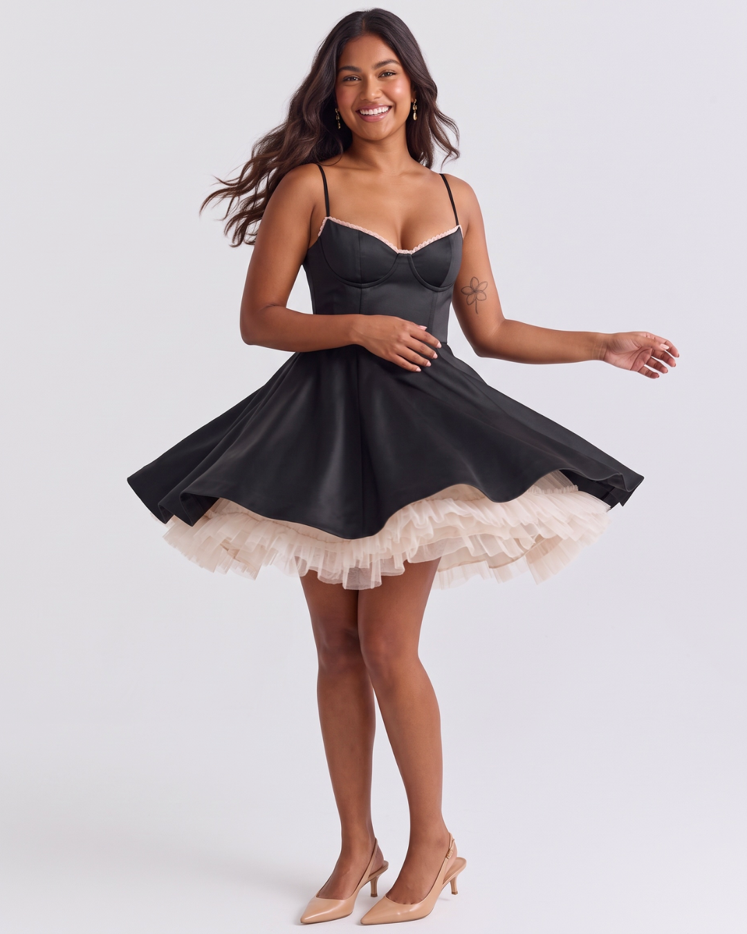 Lucette Corset Flare Mini Dress
