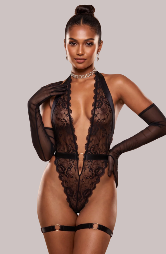 Enigma Plunge Lace Teddy