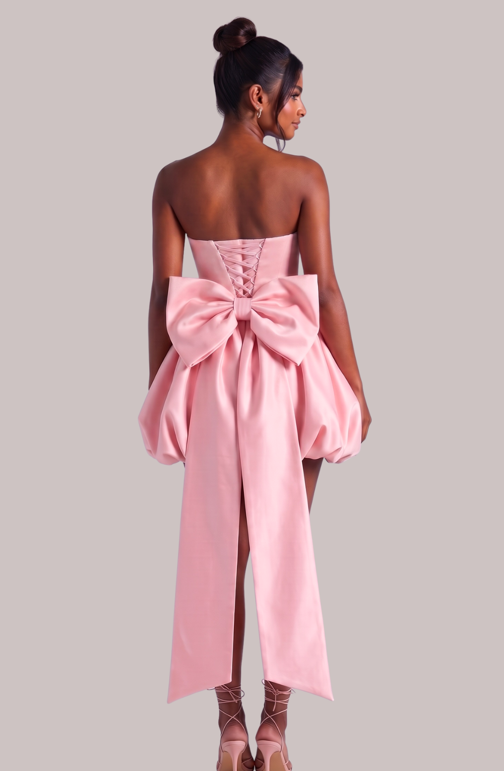 Giselle Corset Bubble Mini Dress - Pink