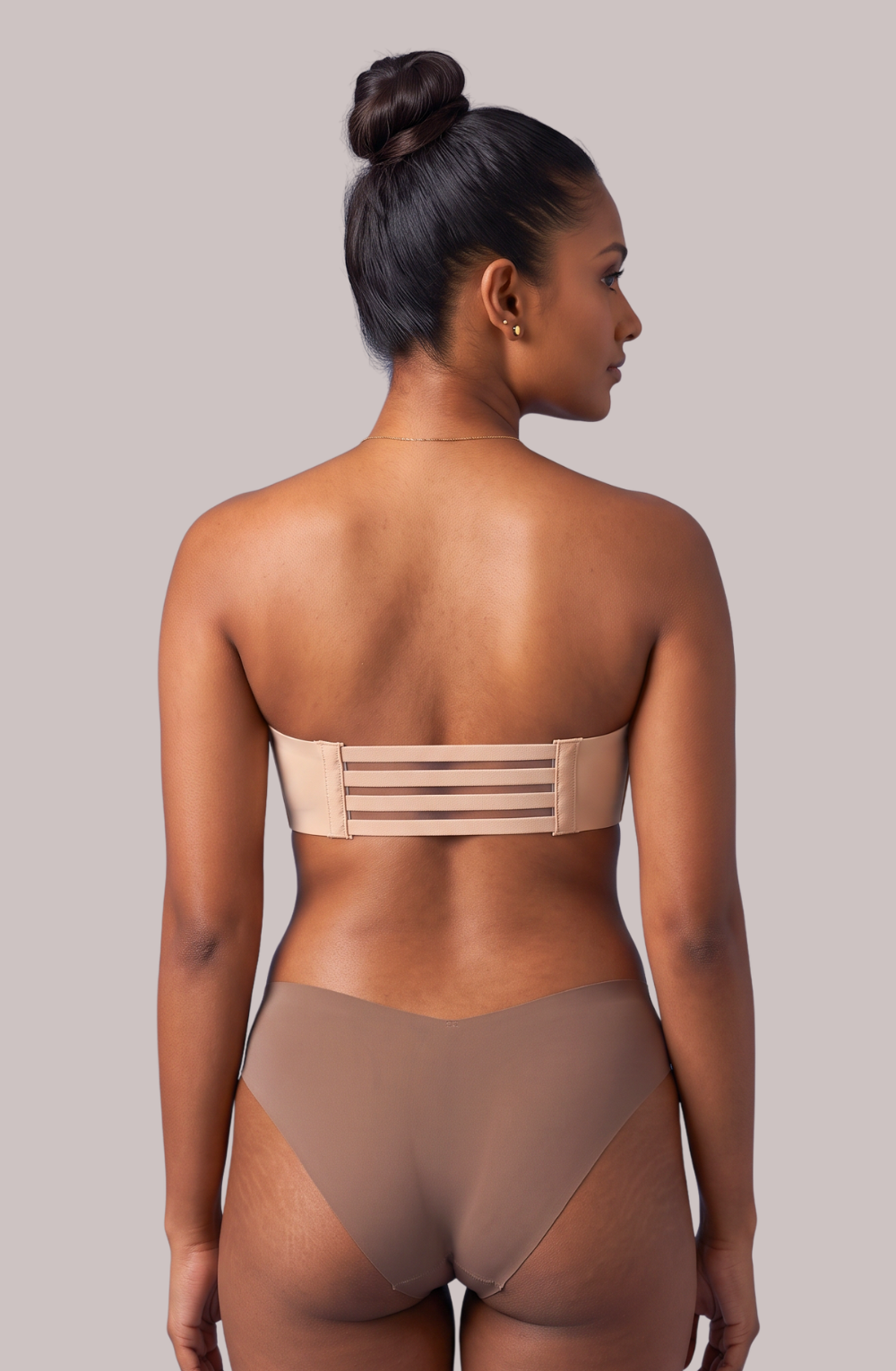 FlexHold 4-Strap Strapless Bra - Beige