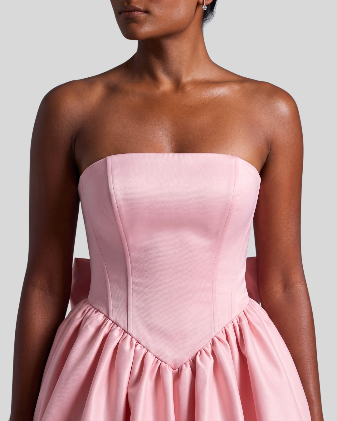 Giselle Corset Bubble Mini Dress - Pink