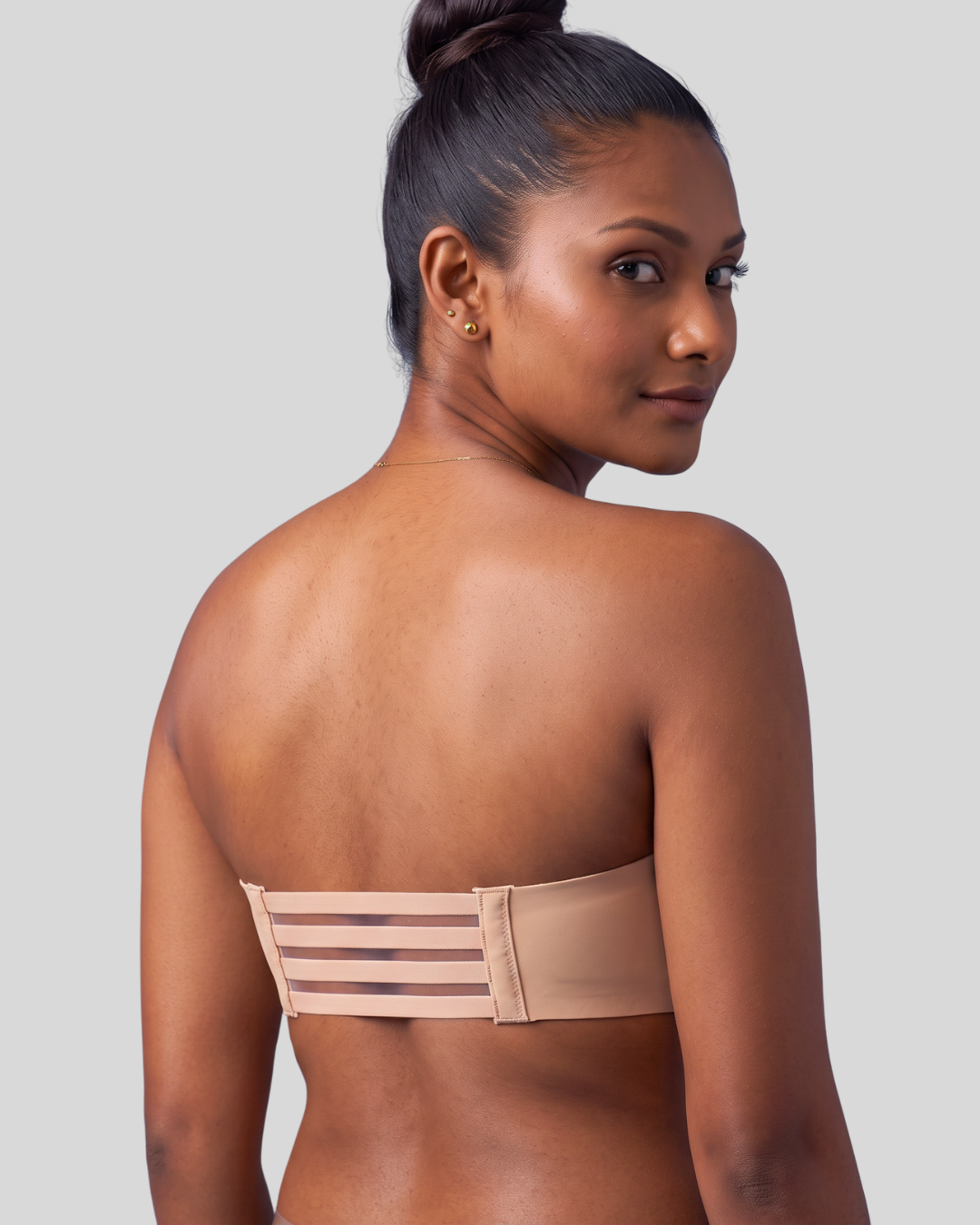 FlexHold 4-Strap Strapless Bra - Beige