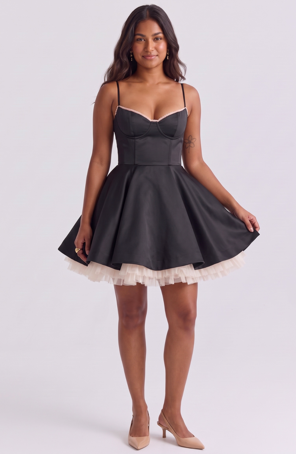 Lucette Corset Flare Mini Dress